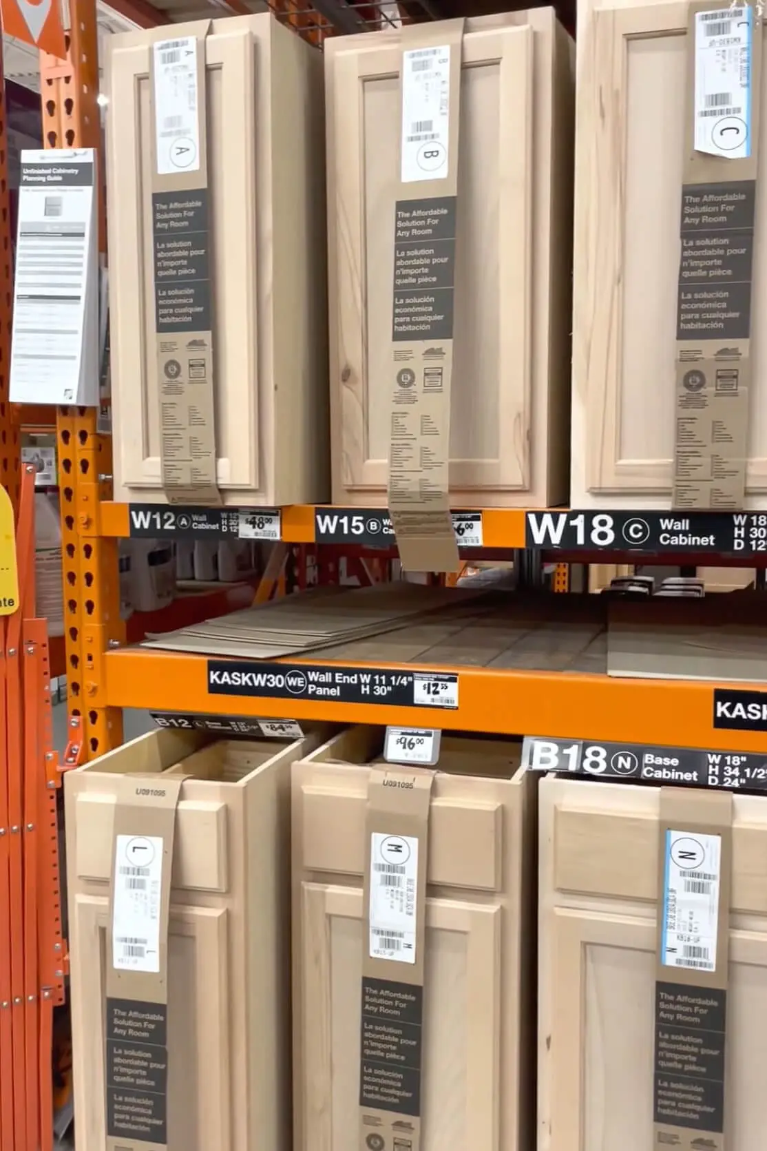 Using stock kitchen cabinets in a DIY kitchen remodel.